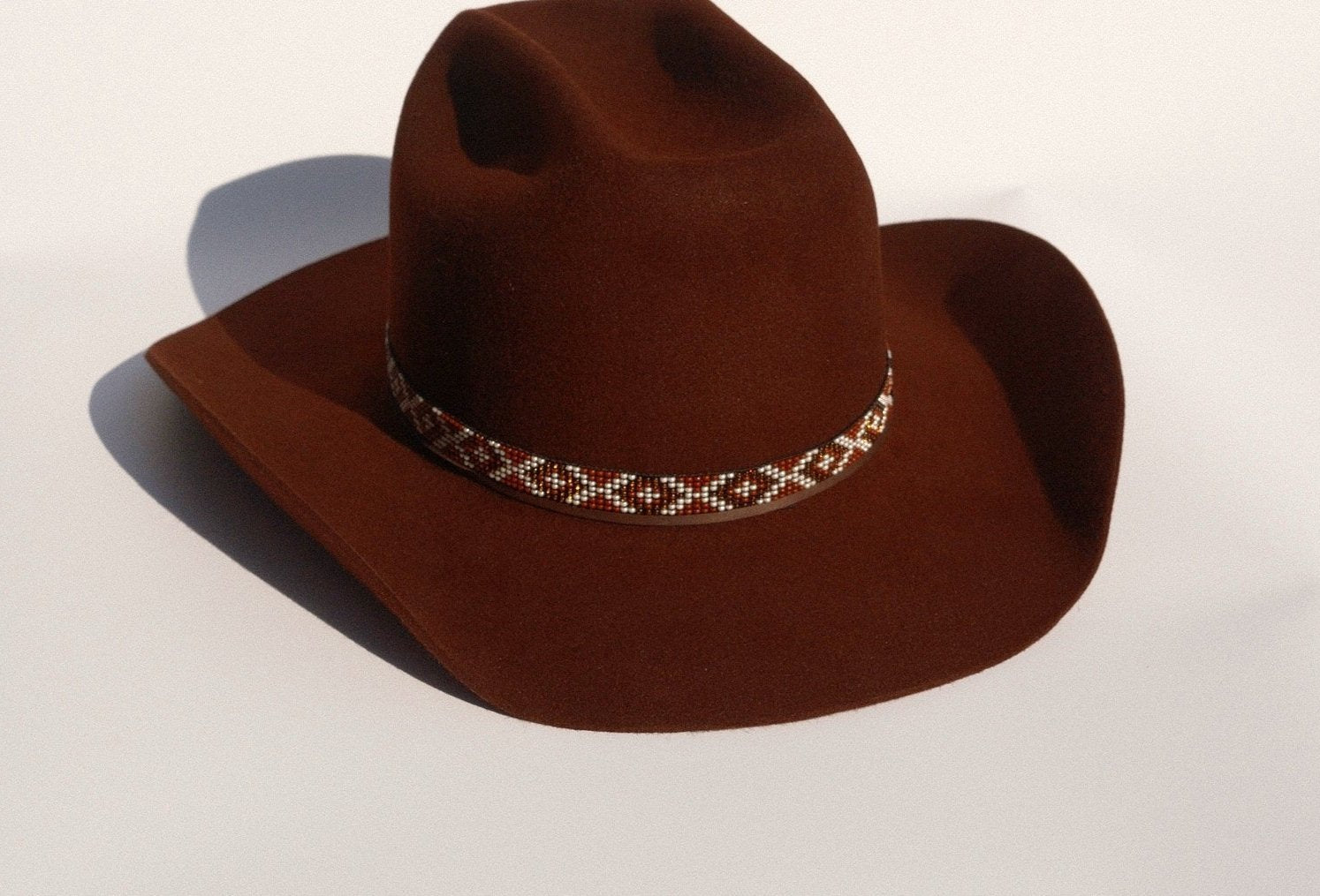 Copper felt hat